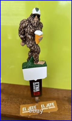 ETNA BREWING EL JEFE BEER Tap Handle 12 SASQUATCH BIG FOOT CALIFORNIA Brewery ETNA BREWING EL JEFE BEER Tap Handle 12 SASQUATCH BIG FOOT CALIFORNIA Brewery