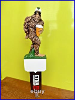 ETNA BREWING EL JEFE BEER Tap Handle 12 SASQUATCH BIG FOOT CALIFORNIA Brewery