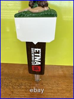 ETNA BREWING EL JEFE BEER Tap Handle 12 SASQUATCH BIG FOOT CALIFORNIA Brewery