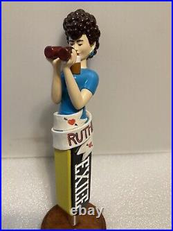 EXILE BREWING RUTHIE LAGER Draft beer tap handle. IOWA