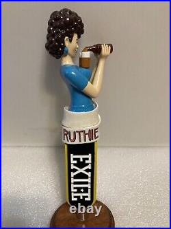 EXILE BREWING RUTHIE LAGER Draft beer tap handle. IOWA