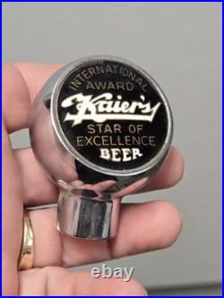 Early Old Vintage Mahanoy City PA Kaier's Brewery Ball Beer Tap Great CONDITION