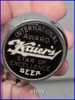 Early Old Vintage Mahanoy City PA Kaier's Brewery Ball Beer Tap Great CONDITION