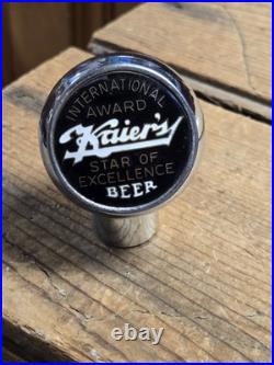 Early Old Vintage Mahanoy City PA Kaier's Brewery Ball Beer Tap Great CONDITION