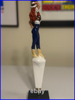 Elk Grove Wrangler Red Beer Tap Handle New