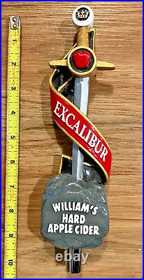 Excalibur Beer Tap Handle Knob Keg Draft Bar Top Brewing Williams Hard Cider