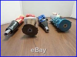 Excellent Beer Keg Tap Handle Lot of 4 Sexy Lady Shark Bait Seedy Blonde Apple