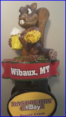Extra Rare Beaver Creek Wibaux Montana Brew Beer Tap Handle Very Hard To Find