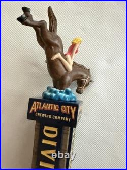 Extremely Rare! Atlantic City Diving Horse Beer Tap Handle Breweriana