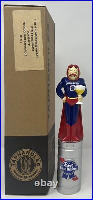 Extremely Rare Pabst Blue Ribbon Cool Blue 9 Tap Handle- NIB