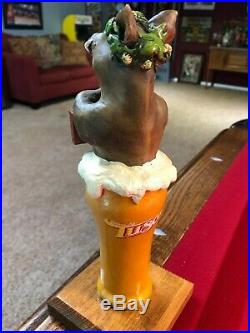 Extremely Rare Tuscan Brewing Paradise Pale Ale Boar Beer Tap Handle
