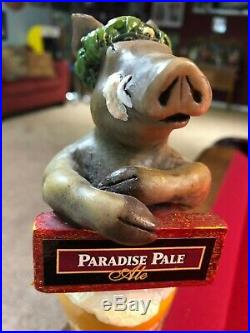 Extremely Rare Tuscan Brewing Paradise Pale Ale Boar Beer Tap Handle