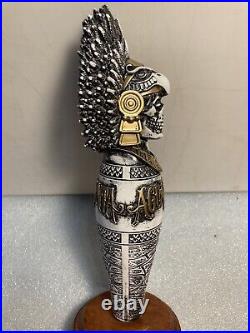 FIGUEROA MOUNTAIN AGUA SANTA SKELETON WARRIOR draft beer tap handle. CALIFORNIA