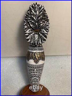 FIGUEROA MOUNTAIN AGUA SANTA SKELETON WARRIOR draft beer tap handle. CALIFORNIA