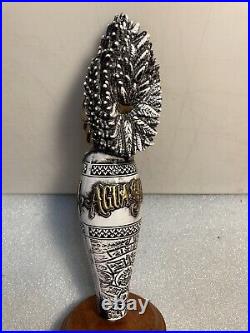 FIGUEROA MOUNTAIN AGUA SANTA SKELETON WARRIOR draft beer tap handle. CALIFORNIA