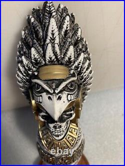 FIGUEROA MOUNTAIN AGUA SANTA SKELETON WARRIOR draft beer tap handle. CALIFORNIA