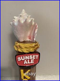 FLORIDA BEER COMPANY KEY WEST SUNSET ALE draft beer tap handle. FLORIDA