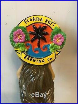 FLORIDA KEYS BREWING BRUNETTE MERMAID beer tap handle, Islamorada, Florida