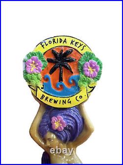FLORIDA KEYS IGUANA BAIT MERMAID draft beer tap handle. FLORIDA Purple Hair