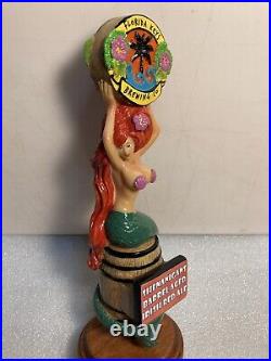 FLORIDA KEYS SHENANIGANS RED HAIR MERMAID Draft beer tap handle FLORIDA