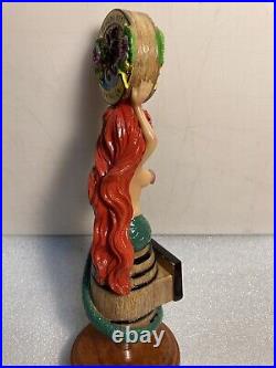 FLORIDA KEYS SHENANIGANS RED HAIR MERMAID Draft beer tap handle FLORIDA