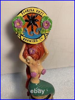 FLORIDA KEYS SHENANIGANS RED HAIR MERMAID Draft beer tap handle FLORIDA