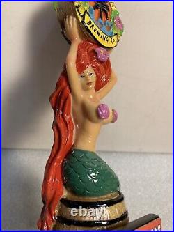 FLORIDA KEYS SHENANIGANS RED HAIR MERMAID Draft beer tap handle FLORIDA