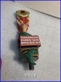 FLORIDA KEYS SHENANIGANS RED HAIR MERMAID Draft beer tap handle FLORIDA