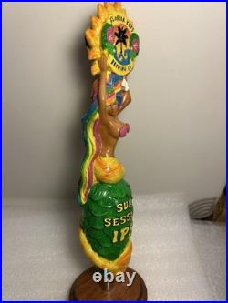 FLORIDA KEYS SUN SESSION IPA RAINBOW HAIR MERMAID Draft beer tap handle. FLORIDA
