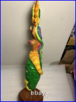 FLORIDA KEYS SUN SESSION IPA RAINBOW HAIR MERMAID Draft beer tap handle. FLORIDA