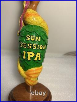 FLORIDA KEYS SUN SESSION IPA RAINBOW HAIR MERMAID Draft beer tap handle. FLORIDA