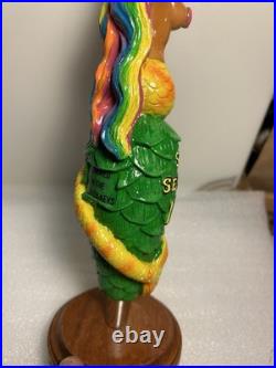 FLORIDA KEYS SUN SESSION IPA RAINBOW HAIR MERMAID Draft beer tap handle. FLORIDA