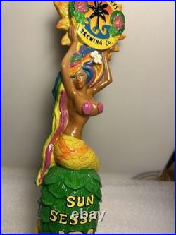 FLORIDA KEYS SUN SESSION IPA RAINBOW HAIR MERMAID Draft beer tap handle. FLORIDA FLORIDA KEYS SUN SESSION IPA RAINBOW HAIR MERMAID Draft beer tap handle. FLORIDA