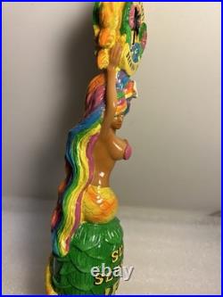 FLORIDA KEYS SUN SESSION IPA RAINBOW HAIR MERMAID Draft beer tap handle. FLORIDA