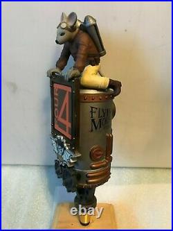 FLYING MOUSE BREWERY FLY MOB STEAMPUNK 4 FOUR beer tap handle. Closed brewery