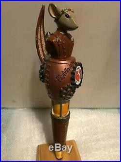 FLYING MOUSE FLY MOB 3 5 beer tap handle. Troutville, Virginia. Closed brewery