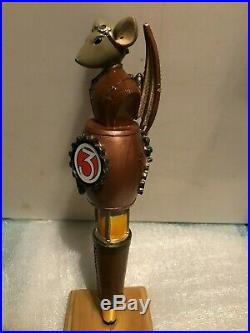 FLYING MOUSE FLY MOB 3 5 beer tap handle. Troutville, Virginia. Closed brewery