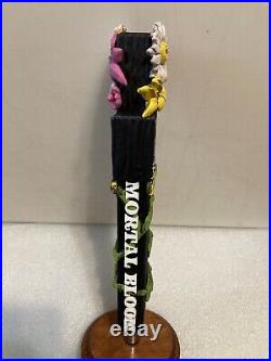 FOUNDERS MORTAL BLOOM HAZY IPA WICKED GARDEN Draft beer tap handle. MICHIGAN