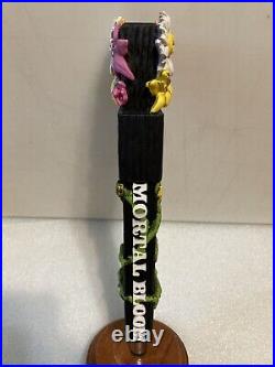 FOUNDERS MORTAL BLOOM HAZY IPA WICKED GARDEN Draft beer tap handle. MICHIGAN