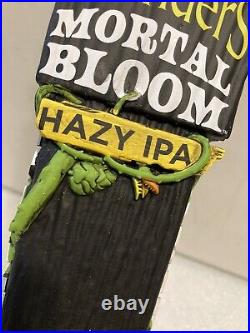 FOUNDERS MORTAL BLOOM HAZY IPA WICKED GARDEN Draft beer tap handle. MICHIGAN