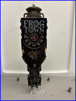 FROGTOWN BREWERY Steampunk Beer Tap Handle, New In Box, Industrial Gears