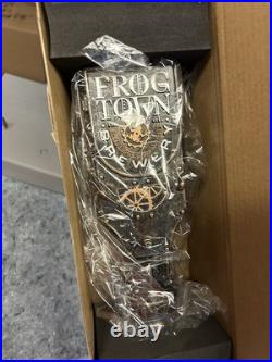 FROGTOWN BREWERY Steampunk Beer Tap Handle, New In Box, Industrial Gears