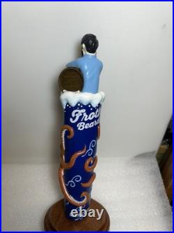 FROTHY BEARD SHIPWRECKED BREWER AND OCTOPUS draft beer tap handle. CALIFORNIA