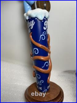 FROTHY BEARD SHIPWRECKED BREWER AND OCTOPUS draft beer tap handle. CALIFORNIA