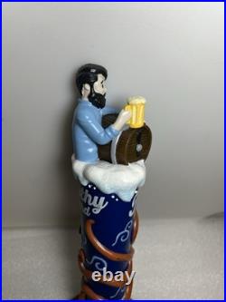 FROTHY BEARD SHIPWRECKED BREWER AND OCTOPUS draft beer tap handle. CALIFORNIA