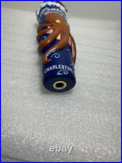 FROTHY BEARD SHIPWRECKED BREWER AND OCTOPUS draft beer tap handle. CALIFORNIA