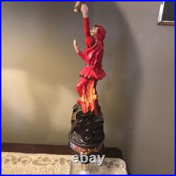Faust Anheuser Busch Flaming Man Beer Tap Handle