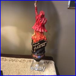 Faust Anheuser Busch Flaming Man Beer Tap Handle
