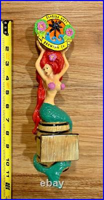 Florida Keys Beer Tap Handle Knob Keg Bar Draft Top Brewing Co. Mermaid Ale IPA