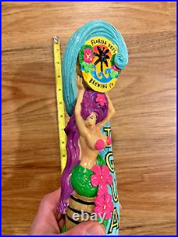 Florida Keys Beer Tap Handle Knob Keg Draft Bar Top Brewing Mermaid Iguana Bait